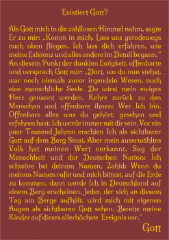 Preview: Gott offenbart sich der Menscheit als sichtbarer Gott / Softcover